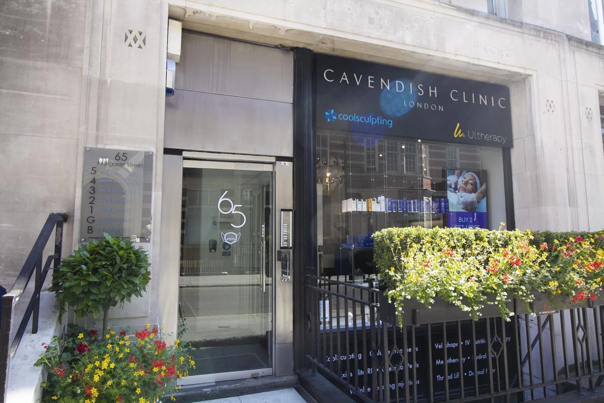 The Cavendish Clinic on Margaret Street, Fitzrovia, central London